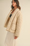 MABLE Floral Printed Quilted Open Jacket