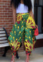 Women's Pants Print Wide-Leg Pants belted Casual Pants