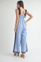 MABLE Linen Mix Chevron Sail Shoulder Strap Jumpsuit