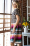 Heimish Full Size Animal Leopard and Stripe Open Cardigan Plus Size