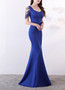 sexy fishtail dress bride wedding toast clothing