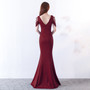 sexy fishtail dress bride wedding toast clothing