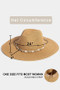 Fame Shell Beaded Wide Brim Straw Hat