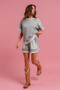 BiBi French Terry Knit Shorts with Side Pocket
