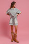 BiBi French Terry Knit Shorts with Side Pocket