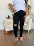 Judy Blue Full Size Distressed Tummy Control High Waist Skinny Jeans