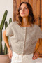 SO ME Leopard Print Button Front Sweater Cardigan