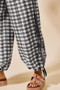 SO ME Plaid Elastic Waist Balloon Pants