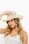 Fame Western Straw Braided Cowboy Sun Hat
