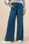 Mittoshop Mineral Wash French Terry Drawstring Wide Leg Pants
