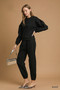 Umgee Fleece Jogger Pants with Drawstring