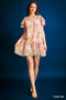 Umgee Floral Ruffle-Sleeve Tunic Dress