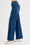 RISEN Full Size Tummy Control Mid Rise Ankle Wide Flare Jeans Plus Size