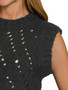 Zenana Openwork Textured Wool Sweater Vest