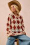 BiBi Diamond Crochet Knit Top