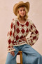 BiBi Diamond Crochet Knit Top