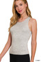 Zenana Premium Rayon Double Layered Round Neck Tank Top