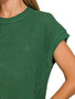 Zenana Oversized Crew Neck Sweater