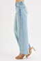 RISEN Full Size Mid Rise Fit Barrel Jeans Plus Size