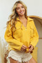 BiBi Flap Pockets Fleece Collared Sweatshirt