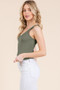 V-Neck Basic Double Layers Tank Top