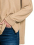 Zenana Ribbed Center Seam Dolman Sleeve Hi Low Sweater