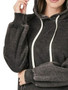 Zenana Acid Wash Fleece Hoodie with Drawstring