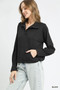 Umgee Half-Zip Sweatshirt with Front kangaroo pocket