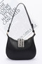 Faux Leather Hobo Bag​
