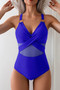 One Piece Cross Lace Adjustable Straps Swimsuits