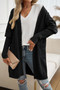 Knit Open Front Bishop Sleeves Pockets Cardigan