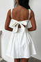Solid Sleeveless Fit Wide Strap A Line Dress