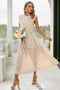 Ruffle Solid Willow Smocked Maxi Dress