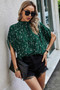 Leopard Open Back Knot Drop Top