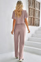 Two Pieces Solid Outfit Loose High Waist Sets