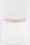 Rhinestone Metal Stretch Belt