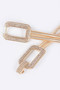 Rhinestone Metal Stretch Belt