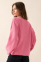 Solid Rib-Knit Oversized Boatneck Sweater​