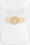 Faux Straw Elastic Belt