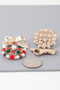 Bejeweled Ribbon Ornament Earrings