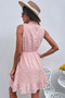 Mock Neck Sleeveless Leopard Dress