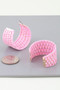 Wide Weaved Hoop Earrings