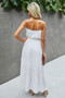 Off Shoulder Waist Tie Ruffle Dress