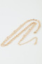 Double Disc Chain Necklace