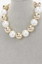 Faux Pearl And Ccb Ball Necklace