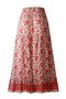 Floral Print Irregular Line A Line Fit Skirt