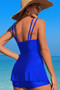 Square Neck Bottom Mesh Two Piece Swimsuit