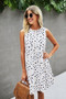 Sleeveless Polka Dot Loose Dress