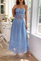 Two Pieces Frill Square Neck Cami Ruffle Hem Set