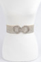 Double Metal Buckle Elastic Belt